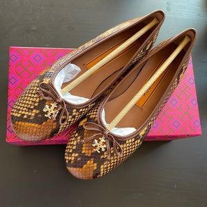 Tory Burch Charm Embossed Ballet Flat